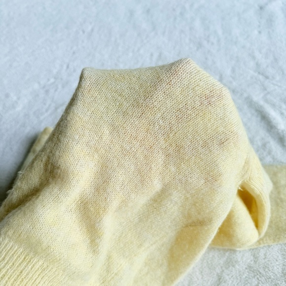 Doen Petra Alpaca Blend Dandelion Yellow Button Long Sleeve Cardigan M - Picture 8 of 12